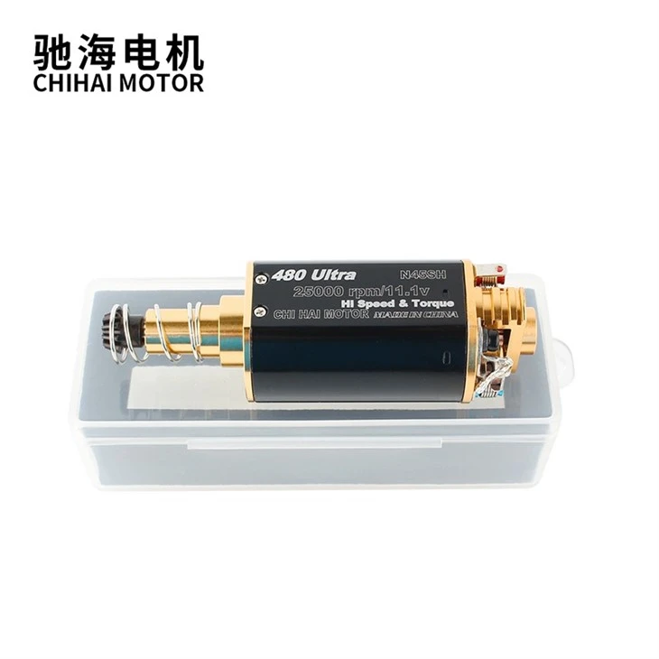 480Ultra-22TPA High Torque Large Silver Brush Airsoft Motor
