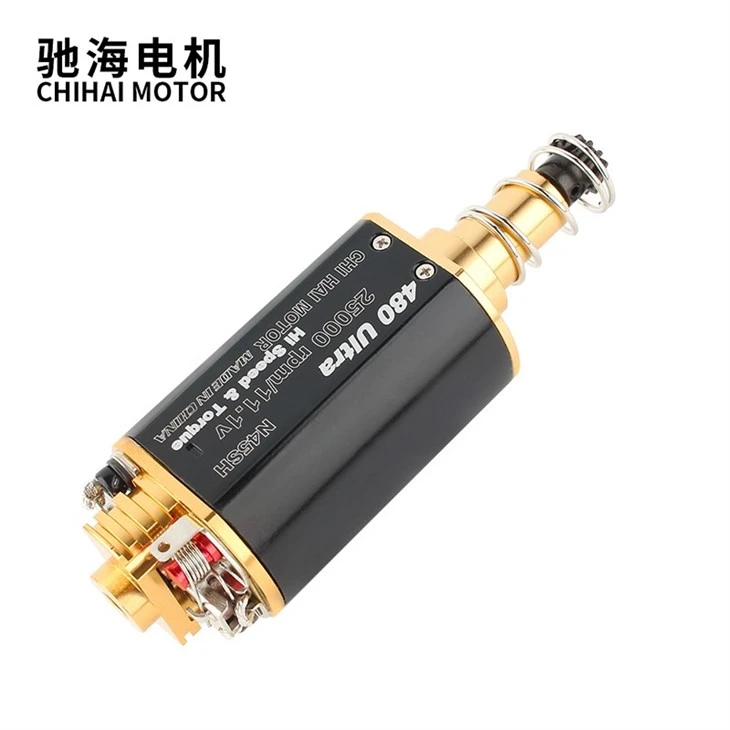 480Ultra-22TPA High Torque Large Silver Brush Airsoft Motor
