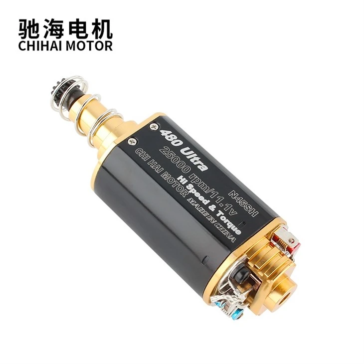 480Ultra-22TPA High Torque Large Silver Brush Airsoft Motor